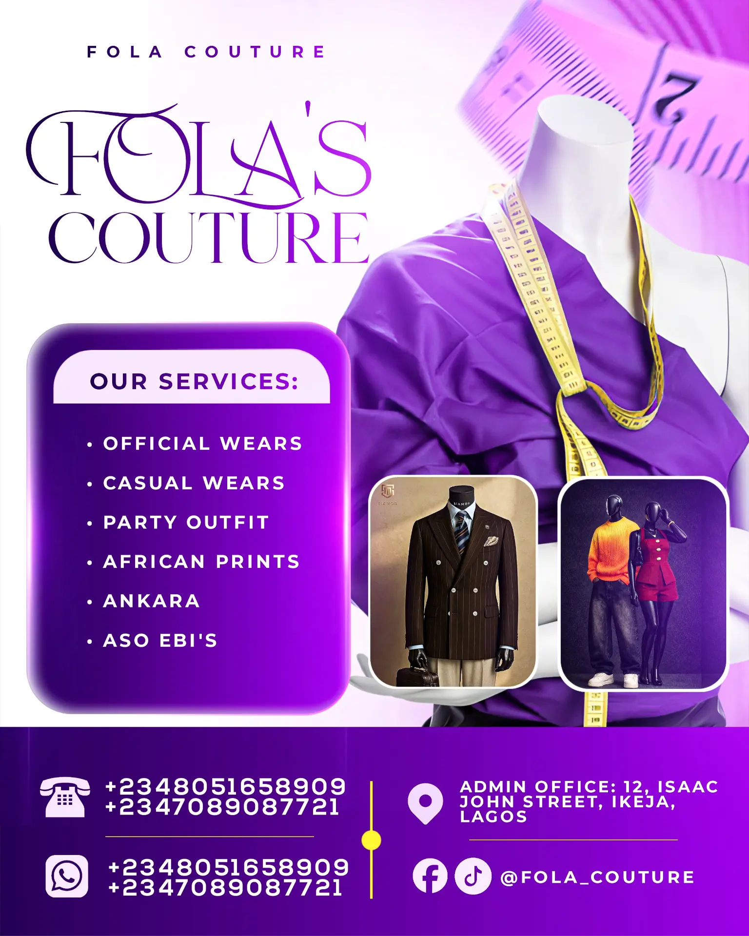 Fola's Couture — Services