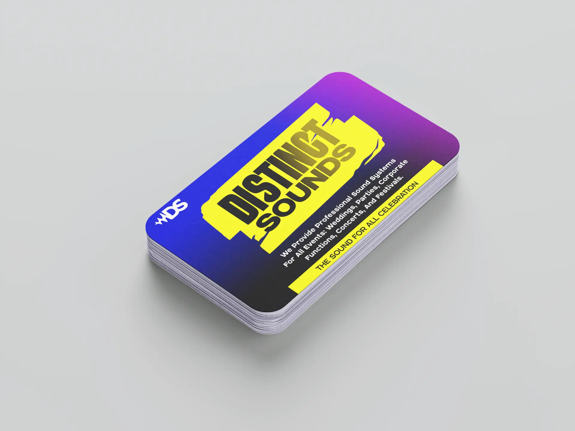 Distinct Sounds — Card Mockup