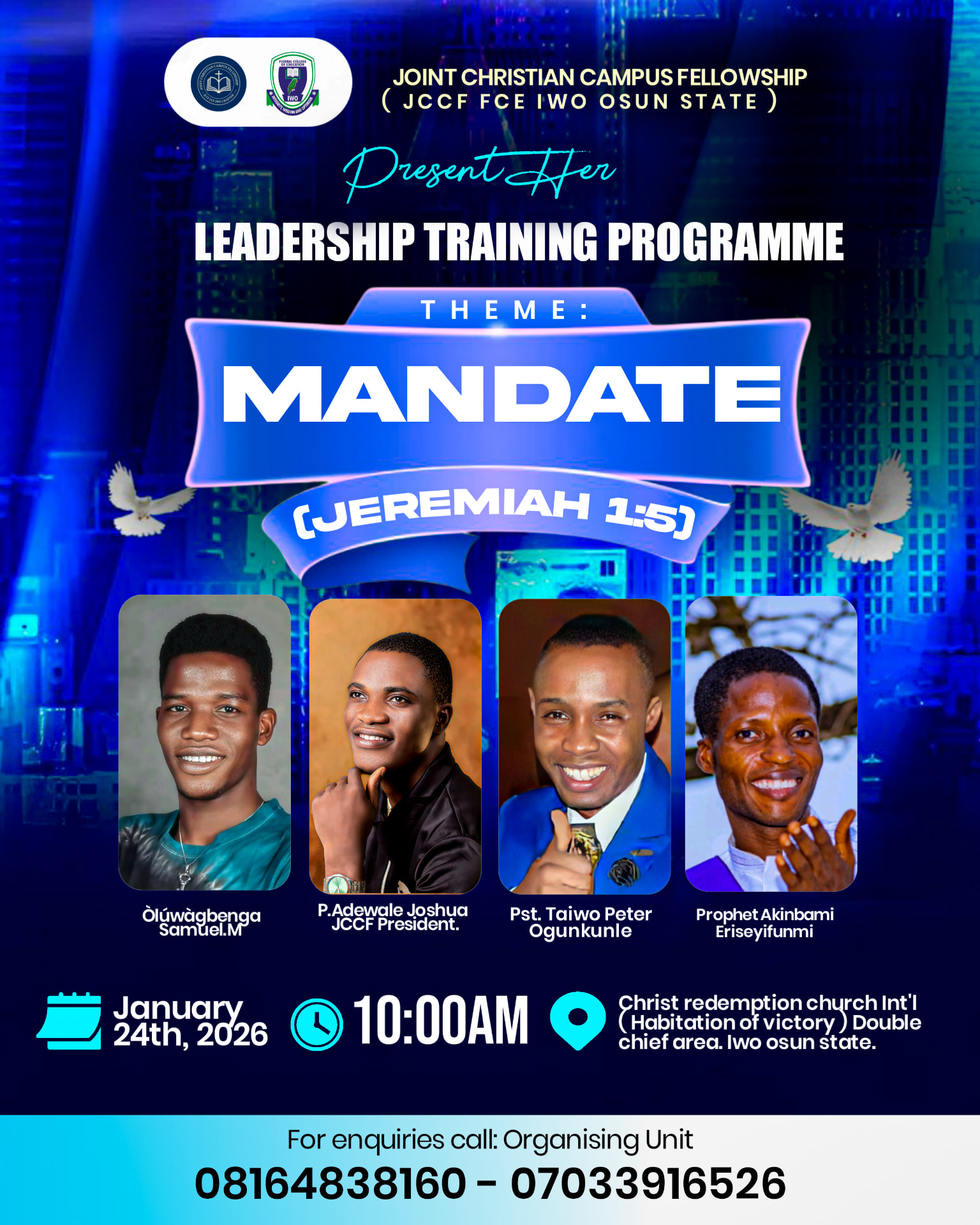 Leadership Training — Mandate