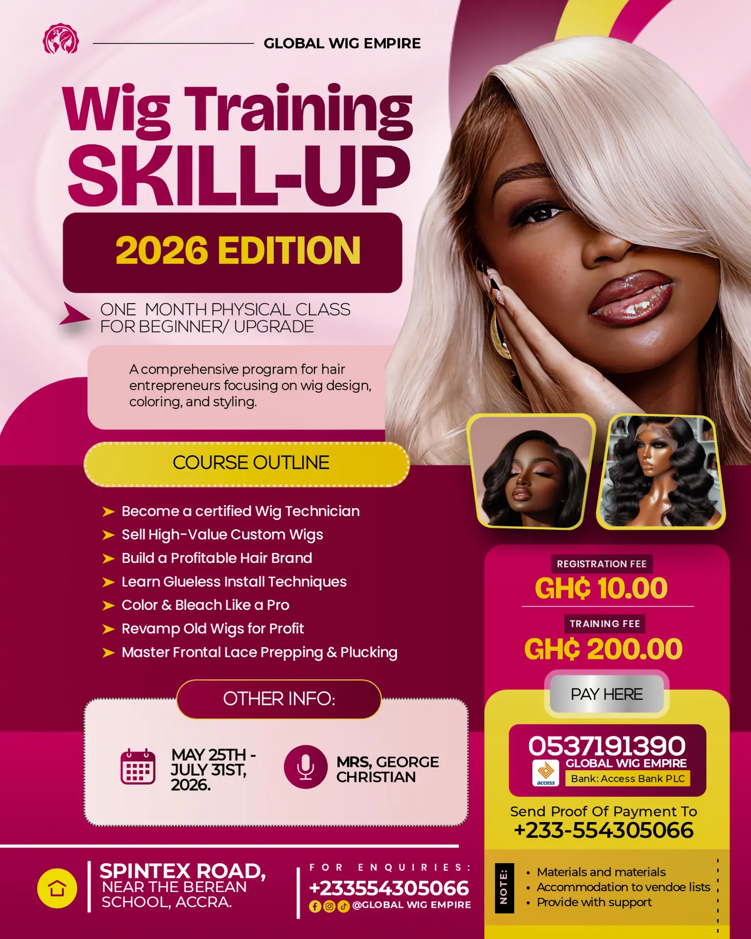 Wig Training Skill-Up 2026